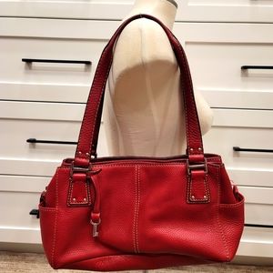 Fossil Pebbled Shoulder Bag